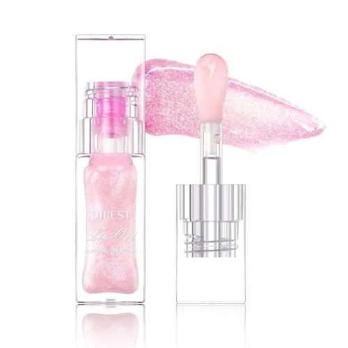 Hydrating Lip Gloss Transparent Lip Care, Magic Color Changing Moisturizing Lip Glow Oil Plumping Glimmer Glow Lipstick, Long Lasting Moisturizing Non-sticky Fresh Texture Lip Oil(201#Change Color)-VivaGrace Women