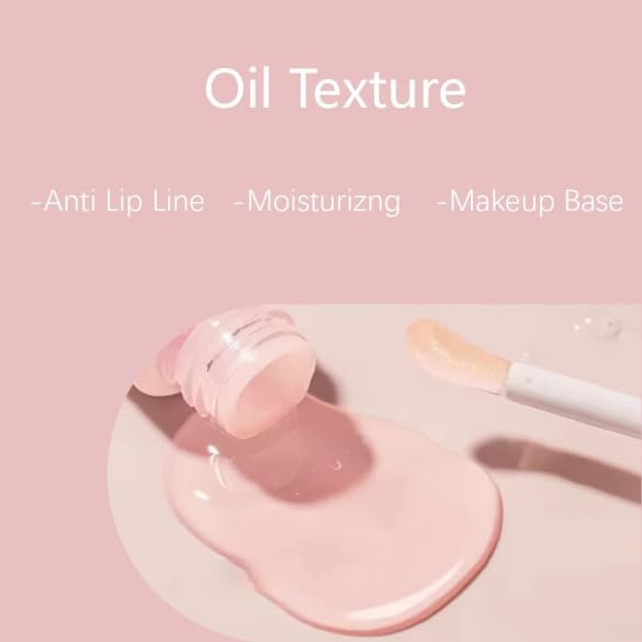 Peach Oolong Lip Oil - Jojoba Oil, Vitamin E & Uuron-cha ekisu, Non-sticky, Moisturizing & Hydrating, Lightweight, Clear-VivaGrace Women