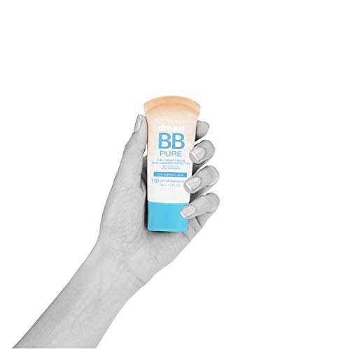 Maybelline Dream Pure Skin Clearing BB Cream, 8-in-1 Skin Perfecting Beauty Balm With 2% Salicylic Acid, Sheer Tint Coverage, Oil-Free, Medium, 1 Count-VivaGrace Women