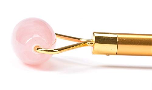 Jade Rose Quartz Roller Kit with 3 Changeable Heads | Face Facial Roller-VivaGrace Women