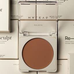 HALEYS Re-sculpt Smoothing Contour Powder (Medium) Lightweight, Non-Caking, Nourishing & Skin-Softening, Infused with Shea Butter & Chamomile Flower Water to Soothe Skin-VivaGrace Women