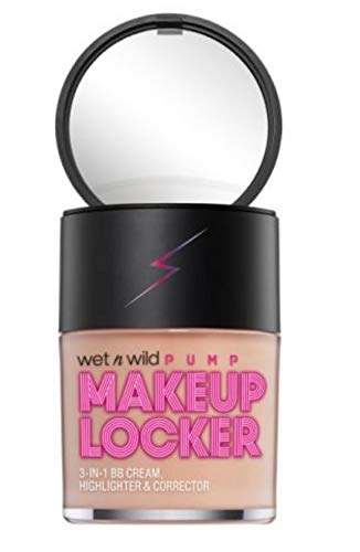wet n wild Makeup Locker- 3-In-1 Sheer BB Cream, Highlighter & Corrector (174 Light)-VivaGrace Women