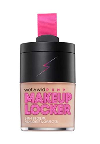 wet n wild Makeup Locker- 3-In-1 Sheer BB Cream, Highlighter & Corrector (174 Light)-VivaGrace Women