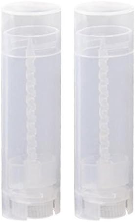 10PCS 4.5g/4.5ml Empty DIY Lip Tubes Holder Containers Vial Refillable PP Plastic Deodorant Crayon Travel Tube Pipe Bottle Lip Gloss Case DIY Lip Balm Gifts For Women Lady Girls(Transparent)-VivaGrace Women