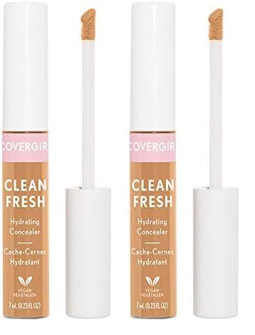COVERGIRL Clean Fresh Hydrating Concealer, Medium, 0.23 Fl Oz (Pack of 2)-VivaGrace Women