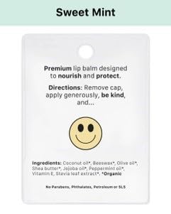 Kind Lips Lip Balm - Nourishing & Moisturizing Lip Care for Dry Lips Made from, Shea Butter, Beeswax with Vitamin E |Sweet Mint Flavor | 0.15 Ounce Single Tube-VivaGrace Women