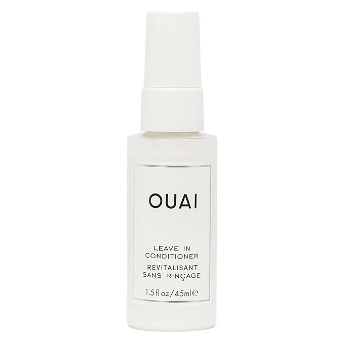 OUAI Leave In Conditioner & Heat Protectant Spray - Prime Hair for Style, Smooth Flyaways, Add Shine and Use as Detangling Spray - No Parabens, Sulfates or Phthalates (1.5 oz)-VivaGrace Women