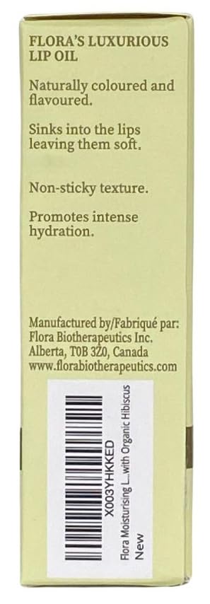 FLORA HIBISCUS LIP OIL | ORGANIC, PLANT-BASED | NOURISH | 10 ML | MADE IN CANADA-VivaGrace Women