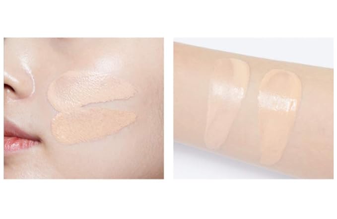 GIVERNY Milchak Cover Foundation Cushion with Refill #23 Medium Beige - Moist Finish for All Skin Types - Flawless Coverage Face Makeup - Lightweight Formula for Satin Glass Texture, 0.4oz x 2-VivaGrace Women