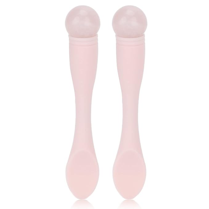 2pcs Eye Cream Applicator Stick,Jadestone Eye Massage Sticks Silicone Scoop Tool For Eye Anti Wrinkle Reduce Puffiness Fatigue Relief()-VivaGrace Women