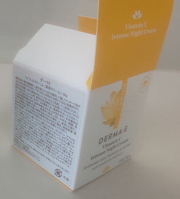DERMA-E Vitamin C Intense Night Cream – Brightening and Hydrating Facial Skin Renewing Cream – Anti-Aging Overnight Facial Moisturizer, 2 oz-VivaGrace Women