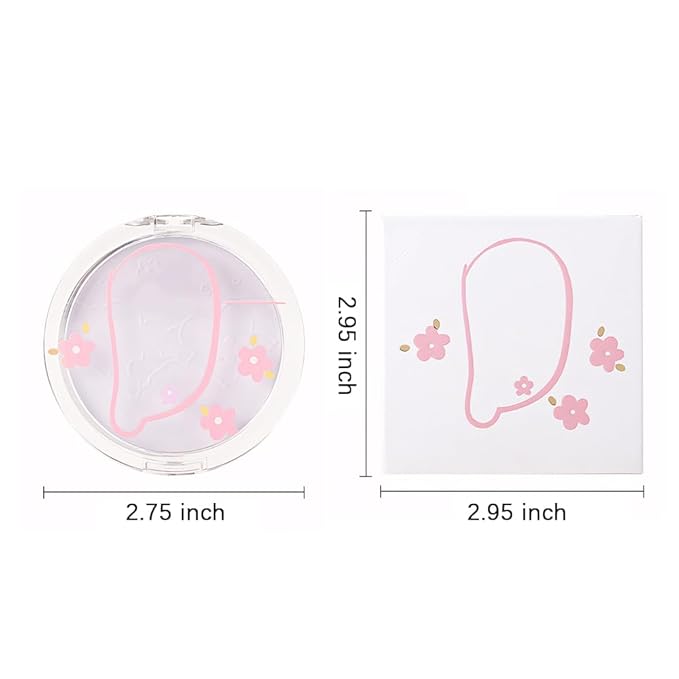 Face Oil Control Pressed Setting Powder-Clarifying Finishing Powder,Waterproof Long Lasting Translucent Powder Setting Powder Makeup,Blurs Fine Lines&Imperfections,Suitable for All-Day Use-VivaGrace Women