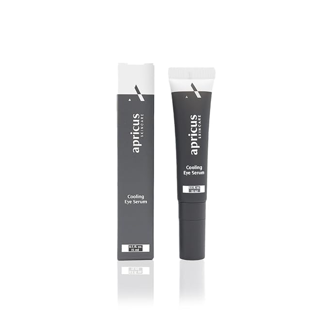 Apricus Eye Serum, Caffeine Peptide Formula, Lightweight Serum for Dark Circles, Puffiness and Fine Lines-VivaGrace Women