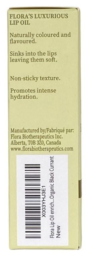 FLORA BLACK CURRANT LIP OIL | ORGANIC, PLANT-BASED | MOISTURIZE | 10 ML | MADE IN CANADA-VivaGrace Women