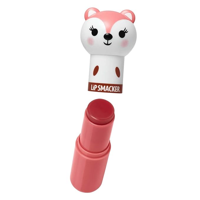 Lip Smacker Lippy Pals Fox, Flavored Moisturizing & Smoothing Soft Shine Lip Balm, Hydrating & Protecting Fun Tasty Flavors, Cruelty-Free & Vegan - Foxy Apple-VivaGrace Women