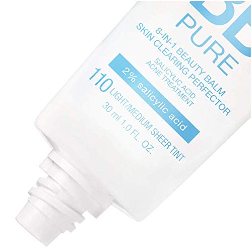 Maybelline Dream Pure Skin Clearing BB Cream, 8-in-1 Skin Perfecting Beauty Balm With 2% Salicylic Acid, Sheer Tint Coverage, Oil-Free, Medium, 1 Count-VivaGrace Women