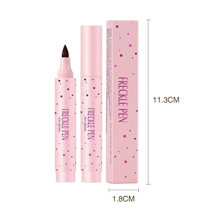 Freckle Pen Faux Freckle Pen Colour Pop Freckle Pen Supernaturally Realistic Freckles Makeup Brush Fantastic Freckles Pen Long-lasting Waterproof Soft-point Absorbent Pen For a Natural and Easy Makeup Look (dark brown)-VivaGrace Women