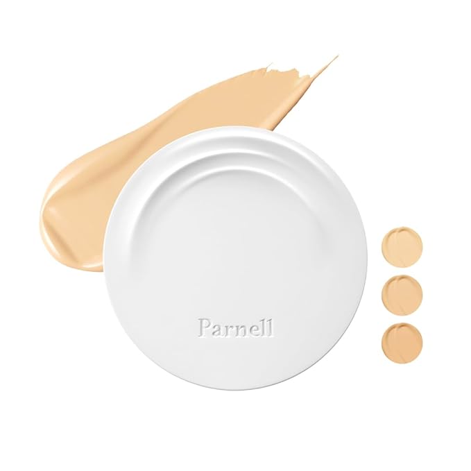 Parnell Cicamanu Serum Cushion - Moisturizing Foundation for Soothing, Coverage, Glass Skin and Lightweight for Sensitive and Dry Skin Pearl Skin (0.52 Fl Oz) (#24 Sand Beige)-VivaGrace Women
