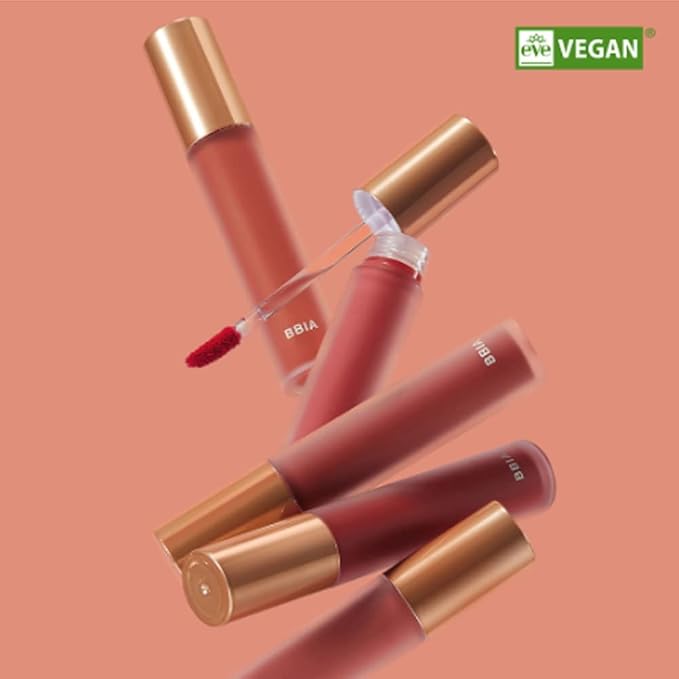 BBIA Last Velvet Tint - Soft & Creamy Matte Finish Lip Stain, Blur Effect with Velvety Texture, Long-Lasting, High Pigment, Lightweight, Non-Drying, Vegan, Korean Lip Makeup (V19 MORE DAZZLING)-VivaGrace Women