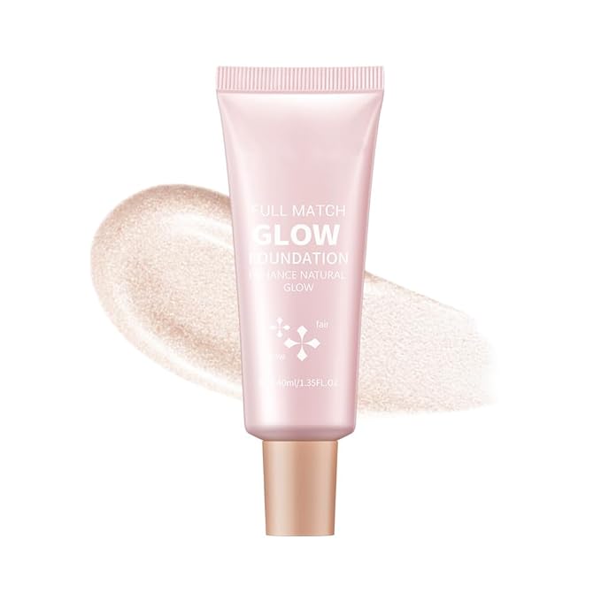 Full Match Glow Foundation, Enhance Foundation Natural Glow, Professional Coverage for a Flawless Look (Fair, Large)-VivaGrace Women