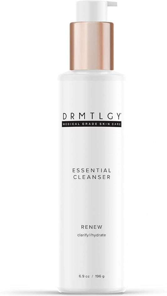 DRMTLGY Essential Facial Cleanser - Gentle Face Cleanser and Face Wash for Women and Men with Anti-Aging Peptides & Hyaluronic Acid. 6.9 fl oz-VivaGrace Women
