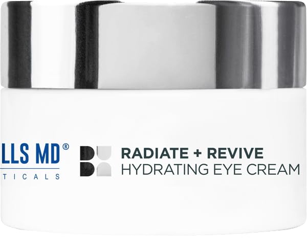 Radiate + Revive Hydrating Eye Cream- Rejuvenate Tired Eyes w/Algae to help Sagging, Hollowing, & Wrinkles- Lift Eyes, Firm Skin, Plump Complexion w/Antioxidants and Pearl Powder-VivaGrace Women
