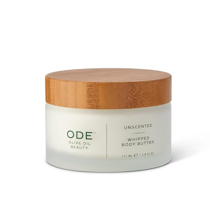 McEvoy Ranch Whipped Body Butter | ODE Olive Oil Beauty | 5.8 FL OZ | Crafted with Organic EVOO, Hyaluronic Acid, Organic Shea & Cocoa Butters | Nourishing, Brightening, Firming (Unscented)-VivaGrace Women