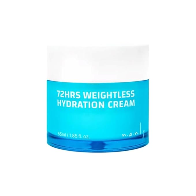 72 Hours Weightless Hydration Cream, Moisturizing Daily Face Cream, Vegan and Cruelty Free, Soothing and Brightening, All Skin Types, Korean Skin Care (1.85 fl.oz.)-VivaGrace Women