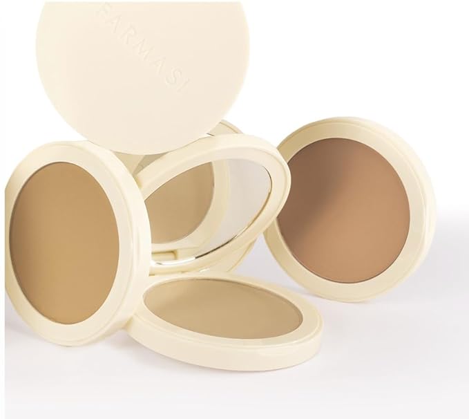 FARMASI Makeup BB All in One Powder, Lightweight, Long-Lasting Medium-Full Coverage with Flawless Finishing, will Look More Natural and Smooth Than Ever, 0.5 oz, Cool Deep-VivaGrace Women