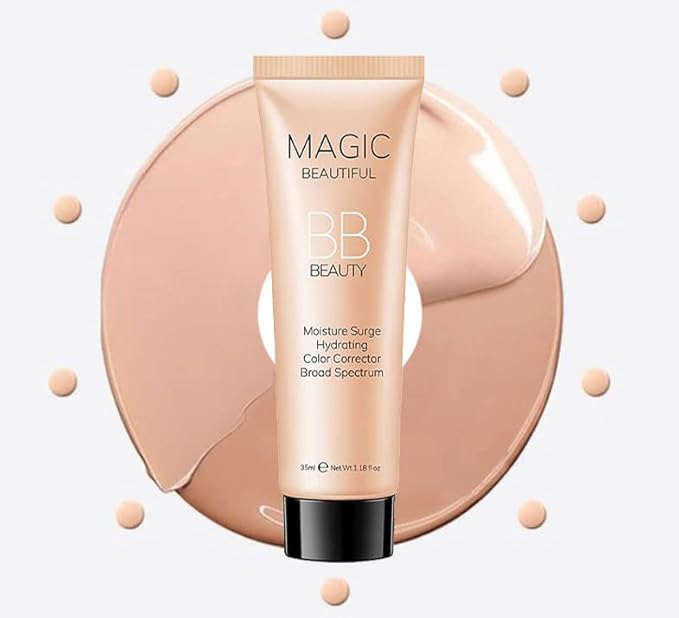 Sulily 2 Pcs BB Cream Full Coverage Foundation,Hydrating Natural Flawless Concealer, Clean Nude Makeup Base,Color Correcting Oil-Free BB Cream(ivory)-VivaGrace Women