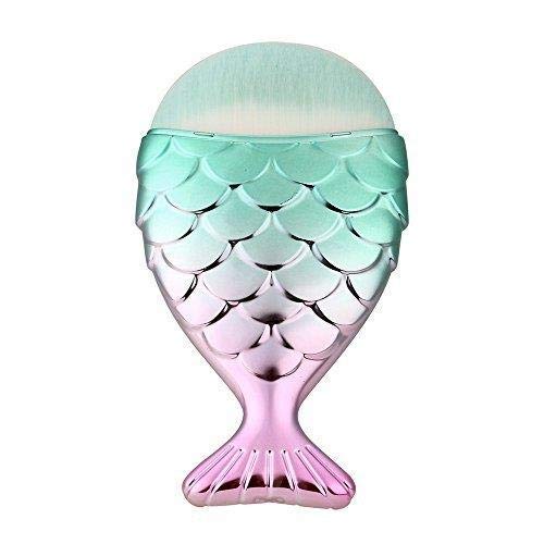 Funfunman Makeup Brushes 11PCS Make Up Foundation Eyebrow Eyeliner Blush Cosmetic Concealer Brushes(Mermaid Colorful)-VivaGrace Women