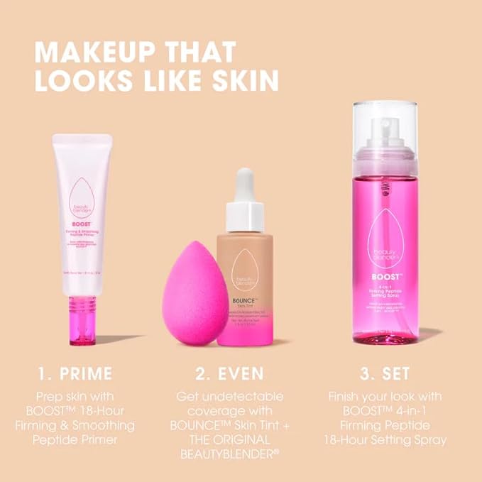Beautyblender 12-Hour Always on Radiant Skin Tint, Breathable Serum Foundation Stays Put for All Day Long Wear, Infused with Hyaluronic Acid & Niacinamide, Light 4-VivaGrace Women