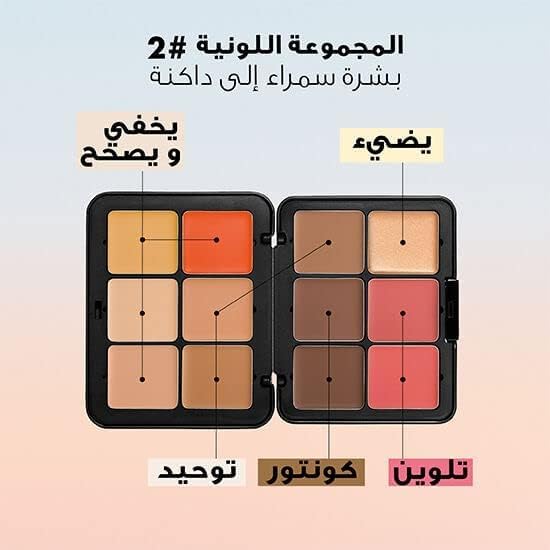 HD Skin All In One Palette - Harmony 2 by Make Up For Ever for Women - 0.9 oz Palette-VivaGrace Women
