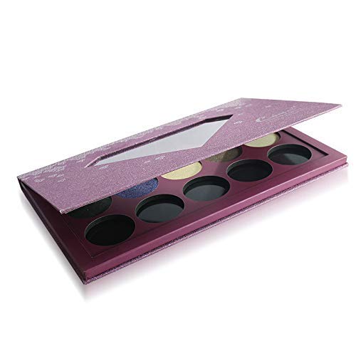 Large-Sized Empty Magnetic Makeup Palette with Diamond-Shaped Transparent Window-VivaGrace Women