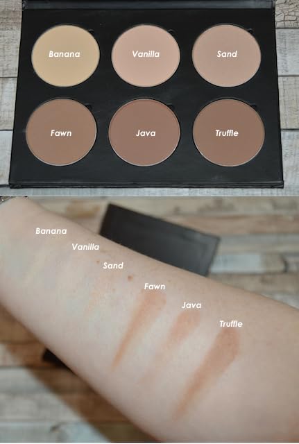 Truffle Matte Powder Contour Makeup – 37 mm Magnetic Palette Refill Pan for Contouring Highlight Make Up Kit by Beauty Junkees, Professional Quality Paraben Gluten Cruelty Free Cosmetics-VivaGrace Women