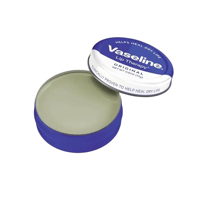 Vaseline Therapy Lip Balm Tin, Original, 0.6 Ounce (Pack of 3)-VivaGrace Women