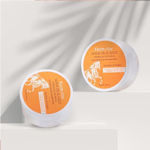 Farm Stay Horse Oil & Gold Hydrogel Eye Patch - 60 Sheets-VivaGrace Women