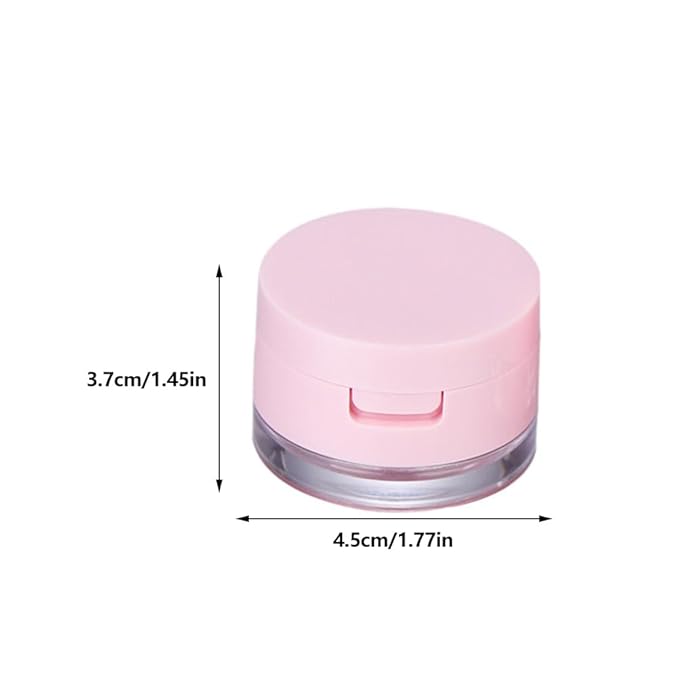 minkissy 2 Sets Powder Box Mini Containers Loose Cosmetic Cases for Traveling Foundation Makeup Powder Women Cosmetic Supply Powder Case Bulk Makeup Pink Flash Body Powder 3g Abs-VivaGrace Women