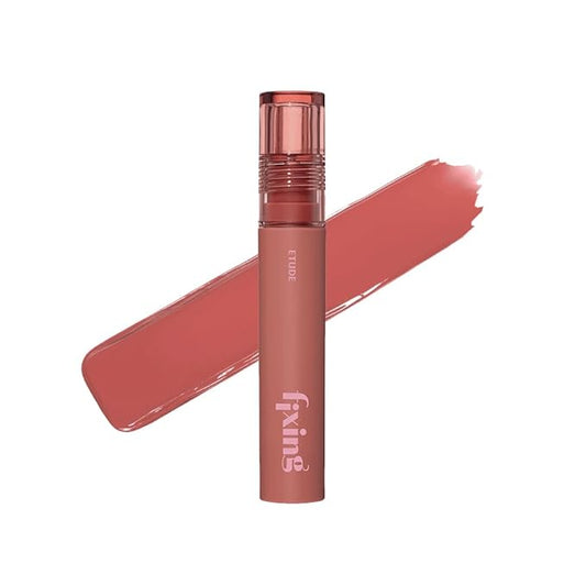 ETUDE Fixing Tint #12 Salmon Brick (4g) | Long Lasting High Pigmented Liquid Lipstick | Waterproof Lightweight Matte Finish Lip Stain | Full Coverage | Korean Makeup, Kbeauty-VivaGrace Women
