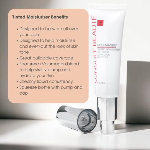 Consult Beaute Volumagen Tinted Moisturizer - Medium-to-Full Coverage - Buildable Coverage -1 fl.oz. - Light shade-VivaGrace Women