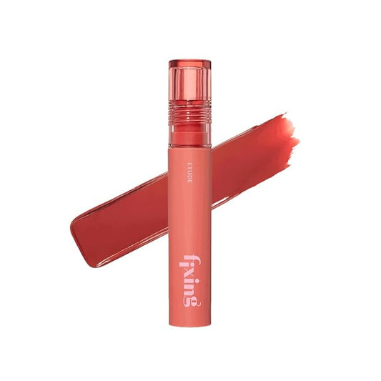 ETUDE Fixing Tint #02 Vintage Red (4g) | Long Lasting High Pigmented Liquid Lipstick | Waterproof Lightweight Matte Finish Lip Stain | Full Coverage | Korean Makeup, Kbeauty-VivaGrace Women