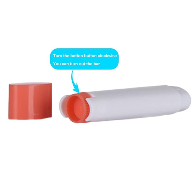 5ml 50Pcs Empty Oval Deodorant Lip balm Tubes Containers Twist-up Refillable Containers for Lipstick,Chapstick,Homemade Lip balm,DIY Deodorants(Pink White)-VivaGrace Women