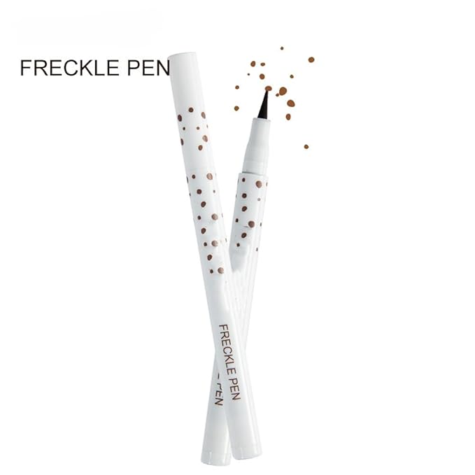 Freckle Pen 4 Colors Natural Freckle Pen Fake Freckle Pen Waterproof Long Lasting Soft Spots Natural Relaxing Sun Makeup (Dark Brown)-VivaGrace Women