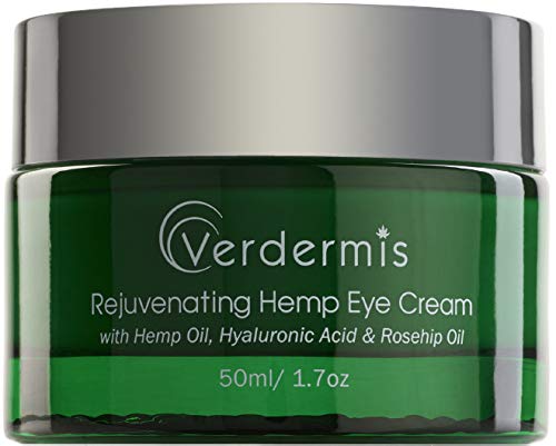 Rejuvenating Hemp Eye Cream with Hemp Oil, Hyaluronic Acid, Rosehip Oil, and Vitamins. Formulated to Treat the Sensitive Skin around the Eyes.-VivaGrace Women