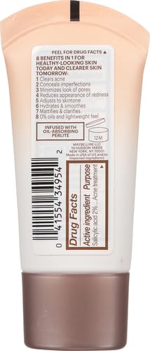 Maybelline Dream Pure Skin Clearing BB Cream, 8-in-1 Skin Perfecting Beauty Balm With 2% Salicylic Acid, Sheer Tint Coverage, Oil-Free, Light/Medium, 1 Count-VivaGrace Women