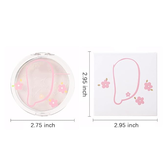 Face Oil Control Pressed Setting Powder-Clarifying Finishing Powder,Waterproof Long Lasting Setting Powder Makeup,Blurs Fine Lines&Imperfections,Translucent Powder Setting Powder with Powder Puff-VivaGrace Women