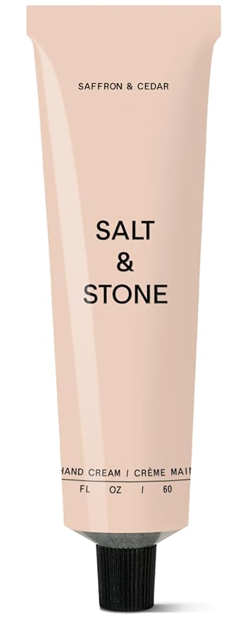 Salt & Stone Hand Cream for Women & Men | Saffron & Cedar | Hydrates, Nourishes & Softens Skin | Restores Dry Cracked Hands | Fast-Absorbing | Cruelty-Free & Vegan (2 fl oz)-VivaGrace Women