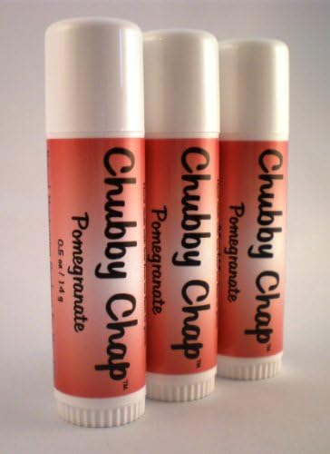 Three (3x) Large Jumbo Chapstick Natural Chapstick - 1/2 Ounce Lip Balm (Pomegranate)-VivaGrace Women