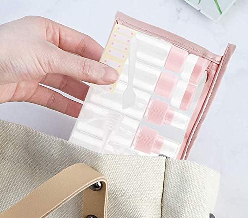 Vitog Travel Bottles Kit, TSA Approved Leak Proof Portable Toiletry Containers Set, Clear PET Flight Size Cosmetic Containers for Lotion, Shampoo, Cream, Soap, Set of 11-VivaGrace Women