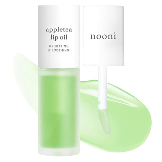 NOONI Korean Lip Oil - Appletea | Long-Lasting, Moisturizing, Plumping, Revitalizing for Dry Lips, Waterproof, No Peel Off, Hydrating, Nourishing Crystal Clear, 0.12 FL Oz-VivaGrace Women